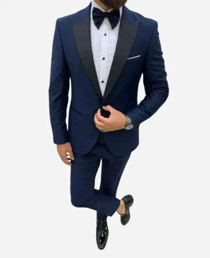 Men's Two Piece Navy Tuxedo Suit