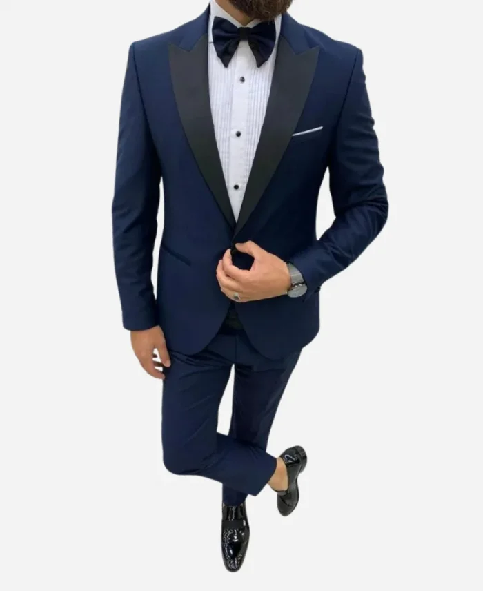 Men's Two Piece Navy Tuxedo Suit
