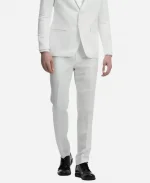 Men's White Slim Fit Two Piece Tuxedo Suit