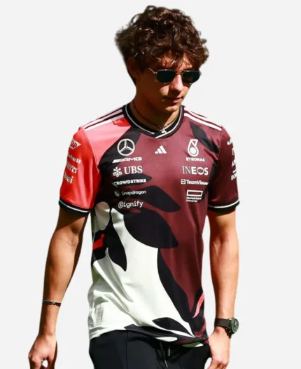 Mercedes-AMG F1 2025 Miami GP Dark Red Jersey