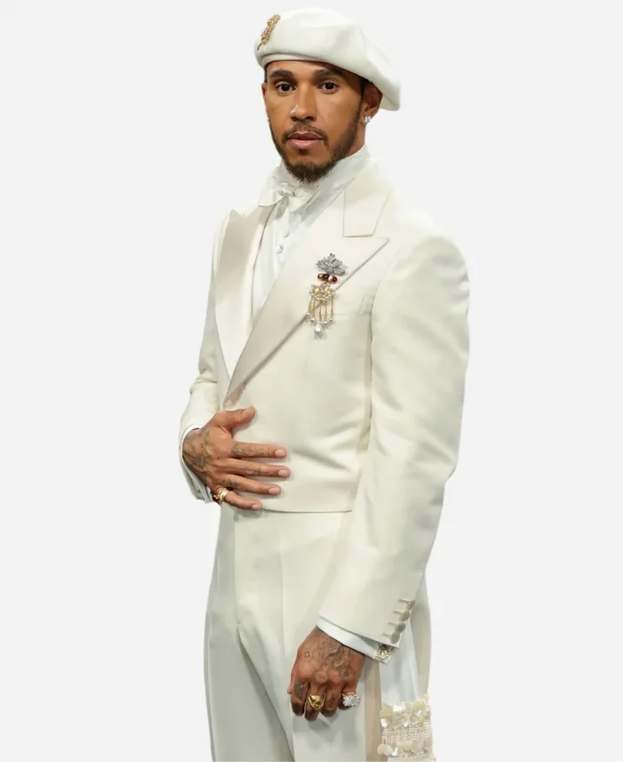 Met Gala 2025 Lewis Hamilton White Suit