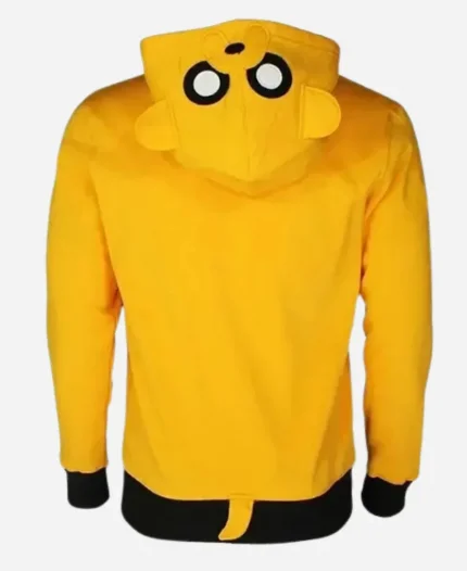 Mi Amor Yellow Oversized Zipper Hoodie For Unisex