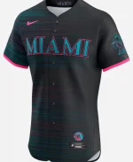 Miami Marlins Black 2025 City Connect Jersey