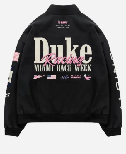 Miami Race Week BWT Alpine Formula One Team x Duke x Dexter Racing Black Jacket