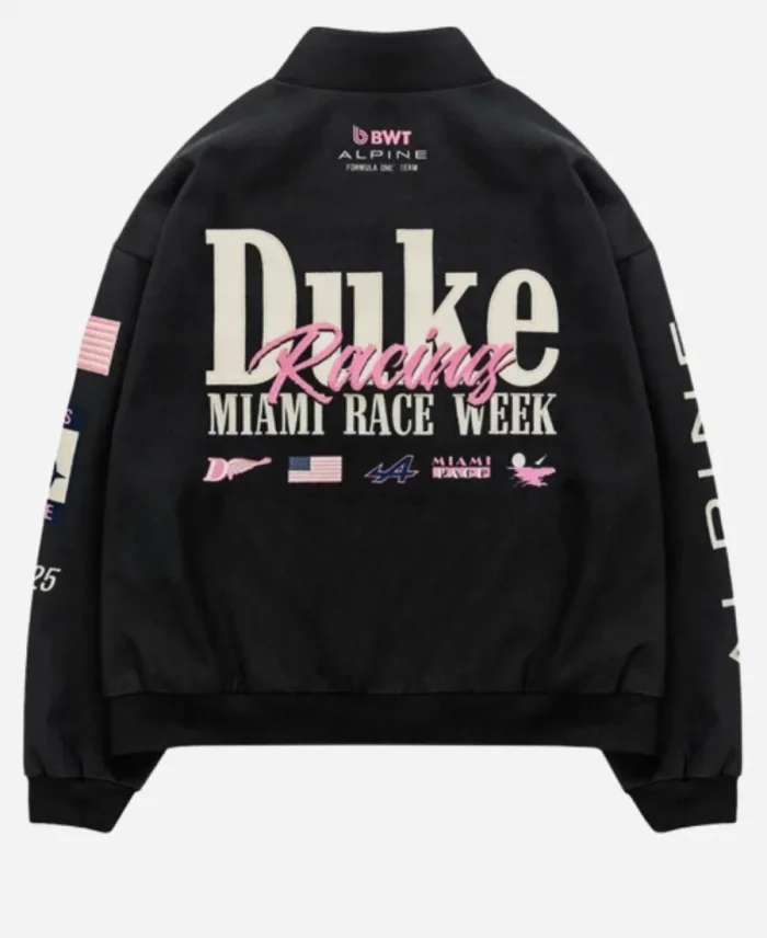 Miami Race Week BWT Alpine Formula One Team x Duke x Dexter Racing Black Jacket