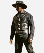 Michael Jai White Outlaw Johnny Black Leather Vest