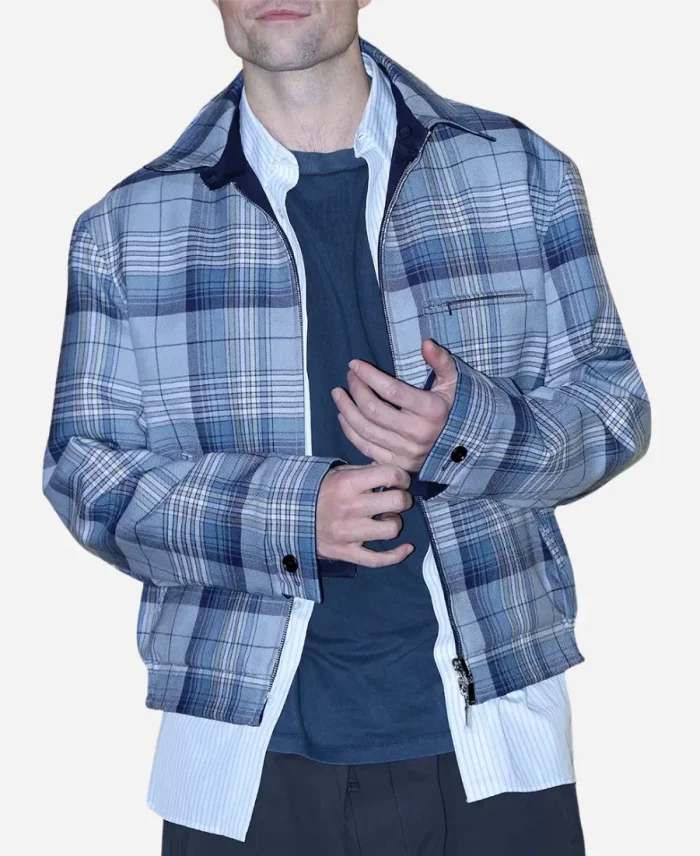 Mickey 17 Robert Pattinson Plaid Jacket