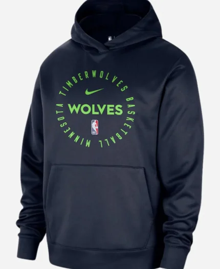 Minnesota Timberwolves Navy Practice Performance Pullover Hoodie