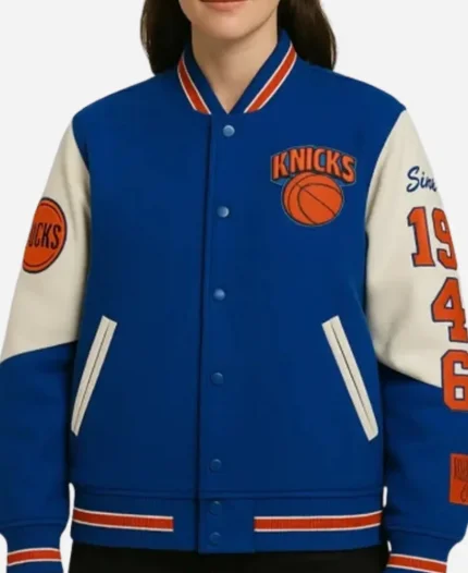 Mitchell & Ness Knicks Team History Varsity Jacket