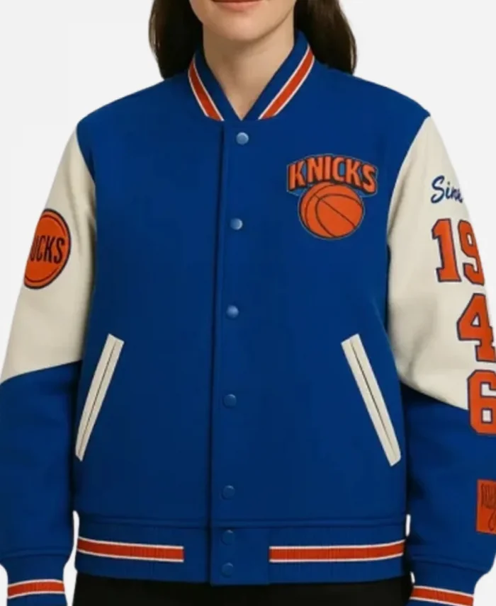 Mitchell & Ness Knicks Team History Varsity Jacket