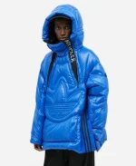 Moncler x Adidas Originals Chambery Down Hooded Blue Jacket