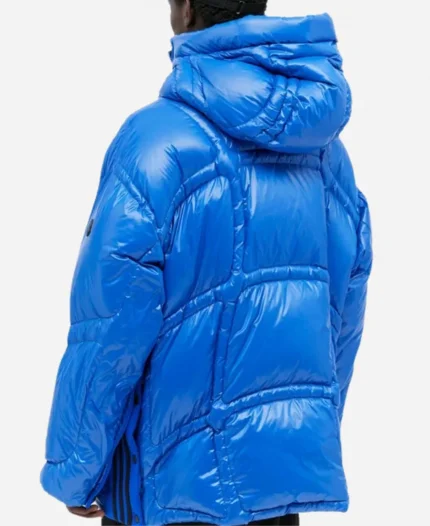 Moncler x Adidas Originals Chambery Trefoil Anorak Blue Hooded Jacket
