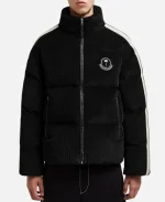 Moncler x Palm Angels Abrolhos Black Corduroy Short Down Jacket