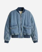 Movie Now You See Me Now You Don’t 2025 Ariana Greenblatt Blue Bomber Jacket For Sale