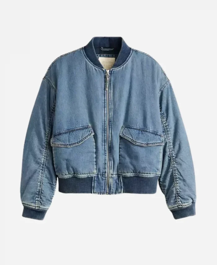 Movie Now You See Me Now You Don’t 2025 Ariana Greenblatt Blue Bomber Jacket For Sale