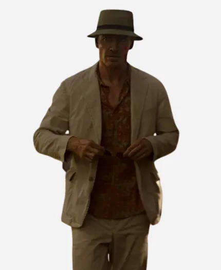 Movie The Killer 2023 Michael Fassbender Beige Coat