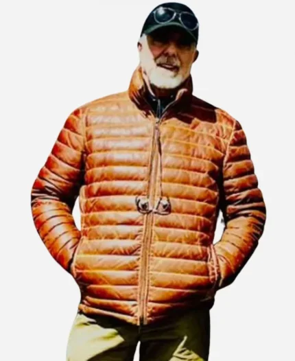Movie The Last Rodeo 2025 Jon Avnet Brown Leather Jacket