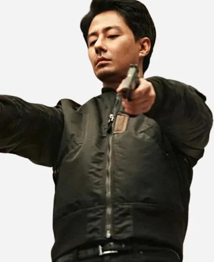 Moving Jo In-Sung Black Bomber Jacket