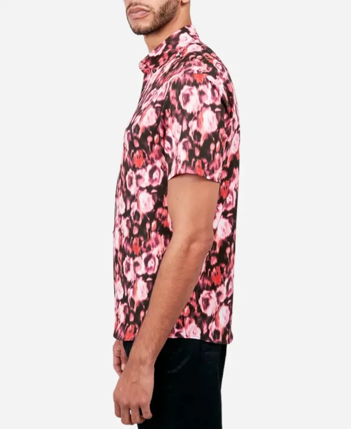 Mr. Brown Assisted Living S05 Pink Floral Print Shirt