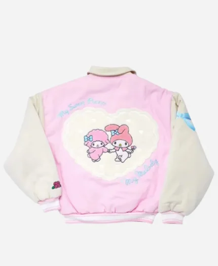 My Melody and My Sweet Piano Pink Varsity Jacket