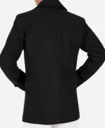 Mykelti Williamson The Last Rodeo Double Breasted Black Peacoat