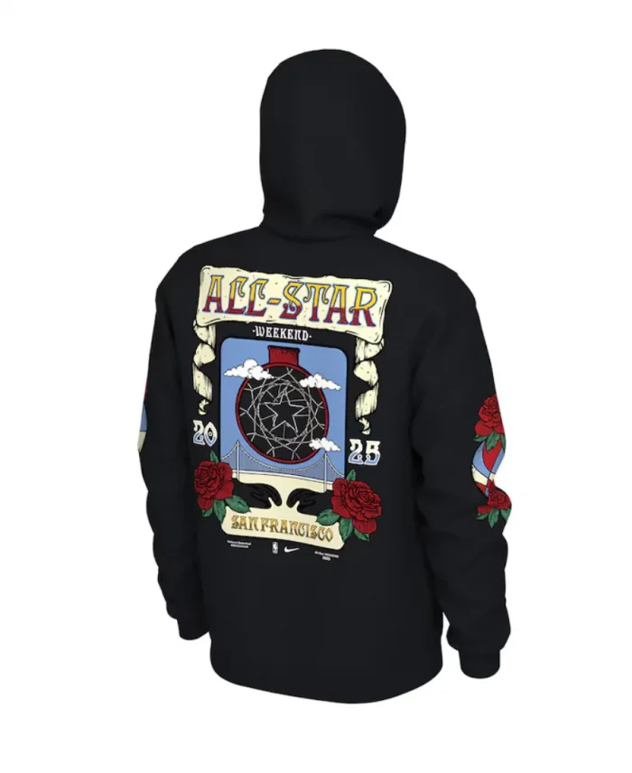 NBA 2025 All-Star Game Club Black Pullover Hoodie