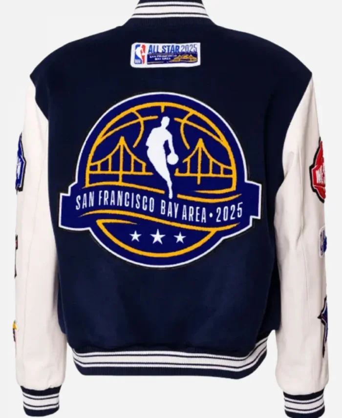 NBA All Star 2025 GSW Varsity Wool Jacket