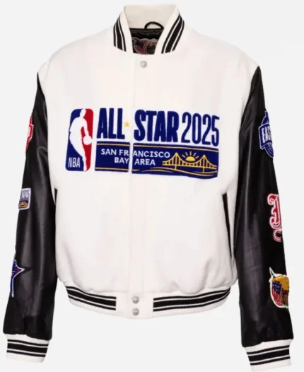 NBA All Star 2025 GSW Wool Varsity Jacket