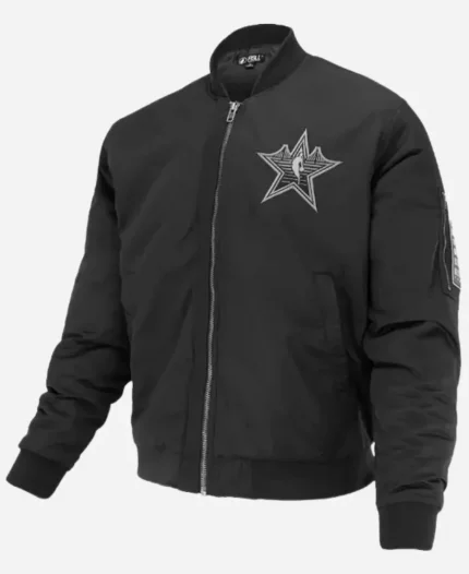 NBA All Star 2025 Unisex Black Bomber Jacket