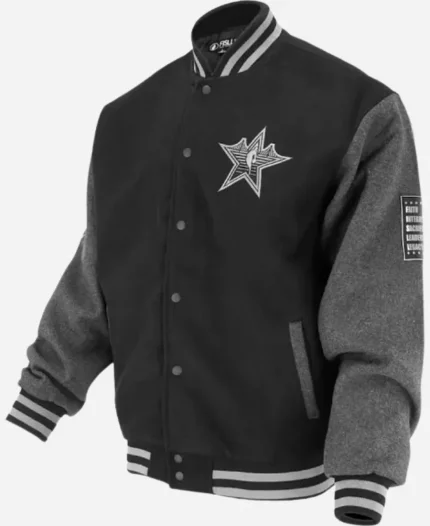 NBA All Star 2025 Unisex Black Wool Varsity Jacket