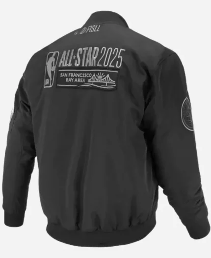 NBA All Star Game 2025 Black Bomber Flight Jacket For Unisex