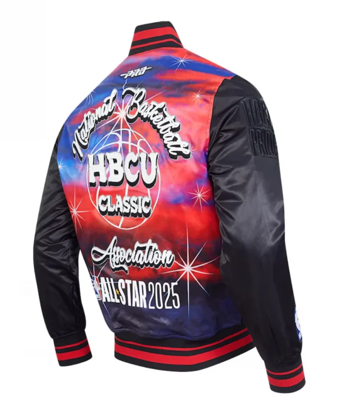NBA All-Star Game 2025 Black Varsity Bomber Jacket