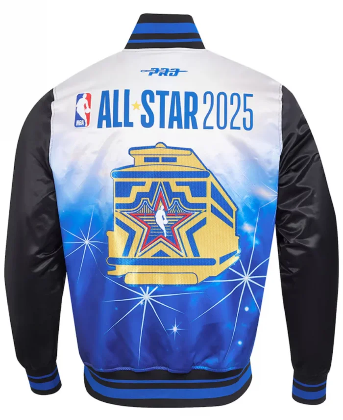 NBA All-Star Game 2025 Black Varsity Bomber Jacket