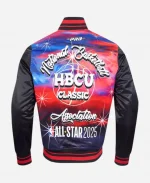 NBA All-Star Game 2025 Black Varsity Bomber Satin Jacket For Unisex