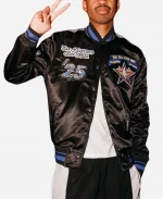 NBA All-Star Game 2025 Black Varsity Jacket