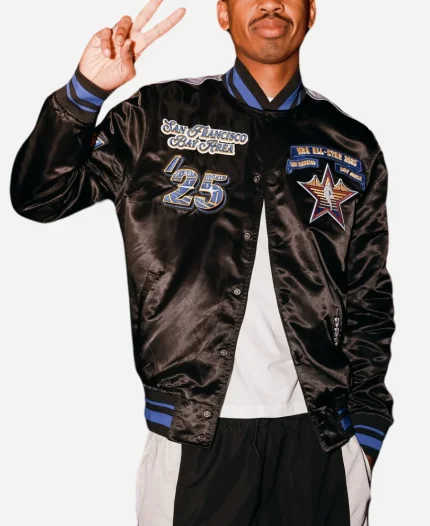 NBA All-Star Game 2025 Black Varsity Jacket