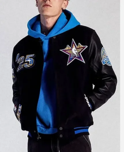 NBA All-Star Game 2025 Black Varsity Jacket