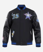 NBA All-Star Game 2025 Black Wool Varsity Jacket