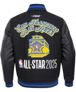 NBA All-Star Game 2025 Black Wool Varsity Jacket