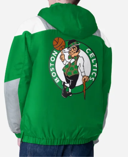 NBA Boston Celtics Starter Green Charger Half-Zip Jacket