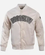 NBA Brooklyn Nets Satin Bomber Jacket