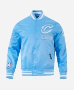 NBA Cleveland Cavaliers 2025 Blue Satin Jacket