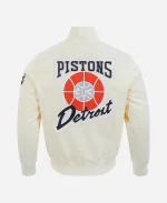 NBA Detroit Pistons 2025 City Edition Cream Jacket