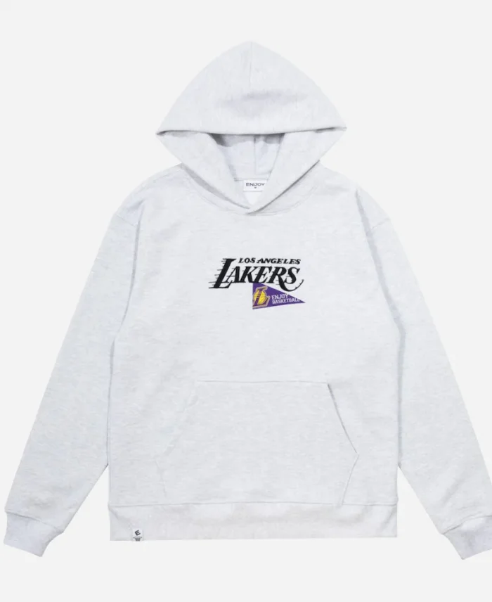 NBA Los Angeles Lakers Enjoy Basketball Gray Pullover Hoodie