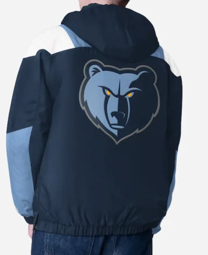 NBA Memphis Grizzlies Navy Blue Charger Half-Zip Jacket