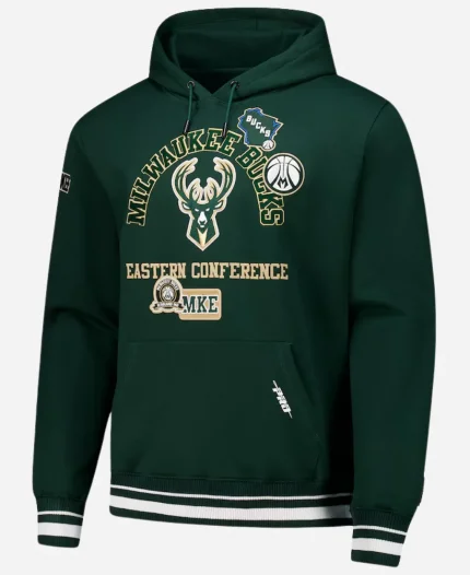 NBA Milwaukee Bucks Green Pullover Hoodie For Sale
