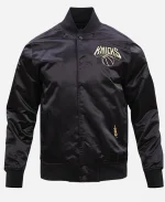 NBA New York Knicks 2025 Black Satin Jacket