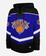 NBA New York Knicks 47 Oversized Lacer Black Pullover Hoodie