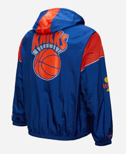 NBA New York Knicks Mitchell & Ness Half-Zip Windbreaker Jacket