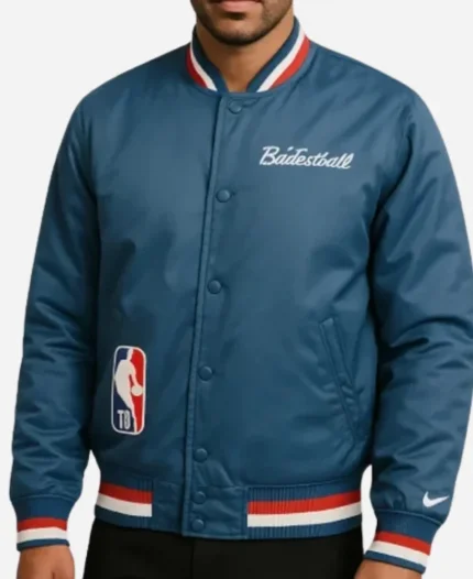 NBA Nike 75th Anniversary Courtside Blue Jacket
